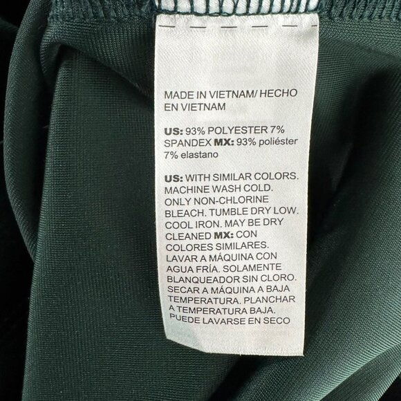 Chico's Velvet Top Womens Size 4 Green Puff Sleeve Romantic Holiday TP-3264 - Picture 7 of 8